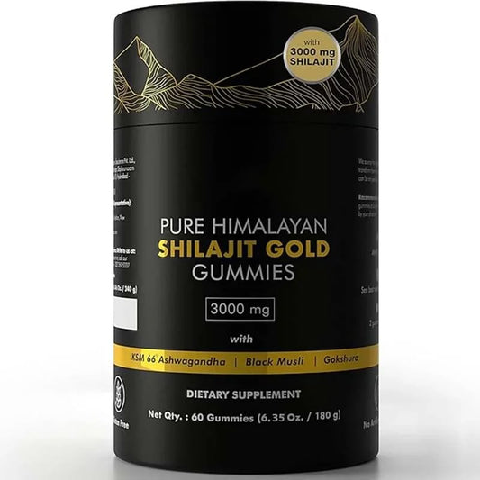 [🔥Last day for 70%OFF] Pure Himalayan Shilajit Gummies Gold 100% Natural & Organic 60 Gummy